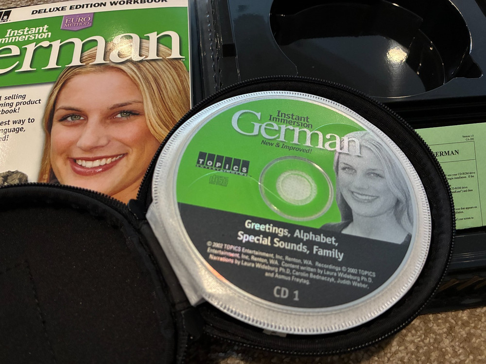Learn German Language - Instant Immersion Lab & Global Access - 2 RARE CD Sets!