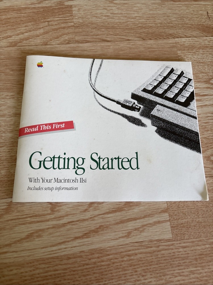 Macintosh II si Getting Started Package with System Disks, User Guide