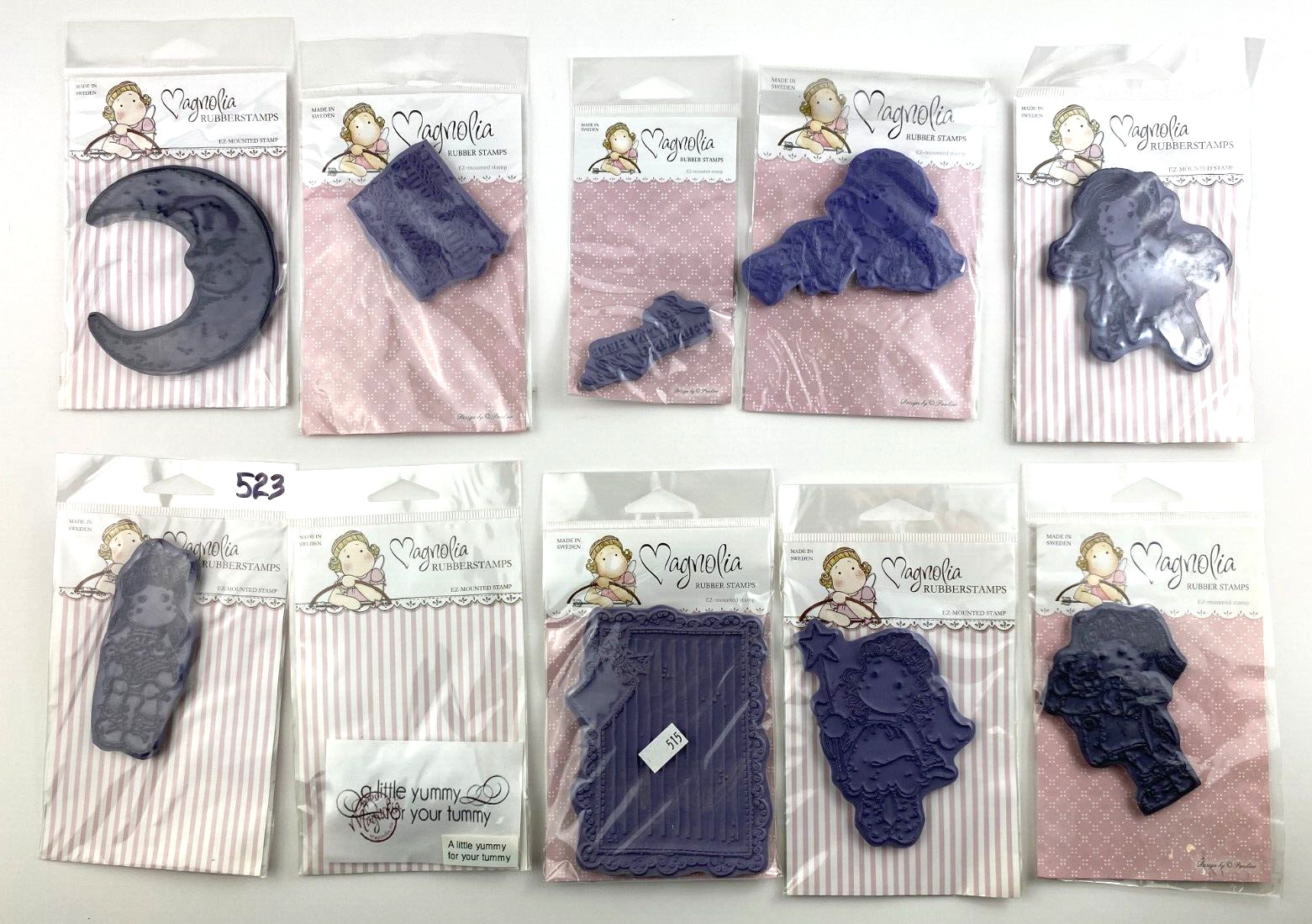 Magnolia (LOT OF 10) Rubber Stamps Assorted  #20