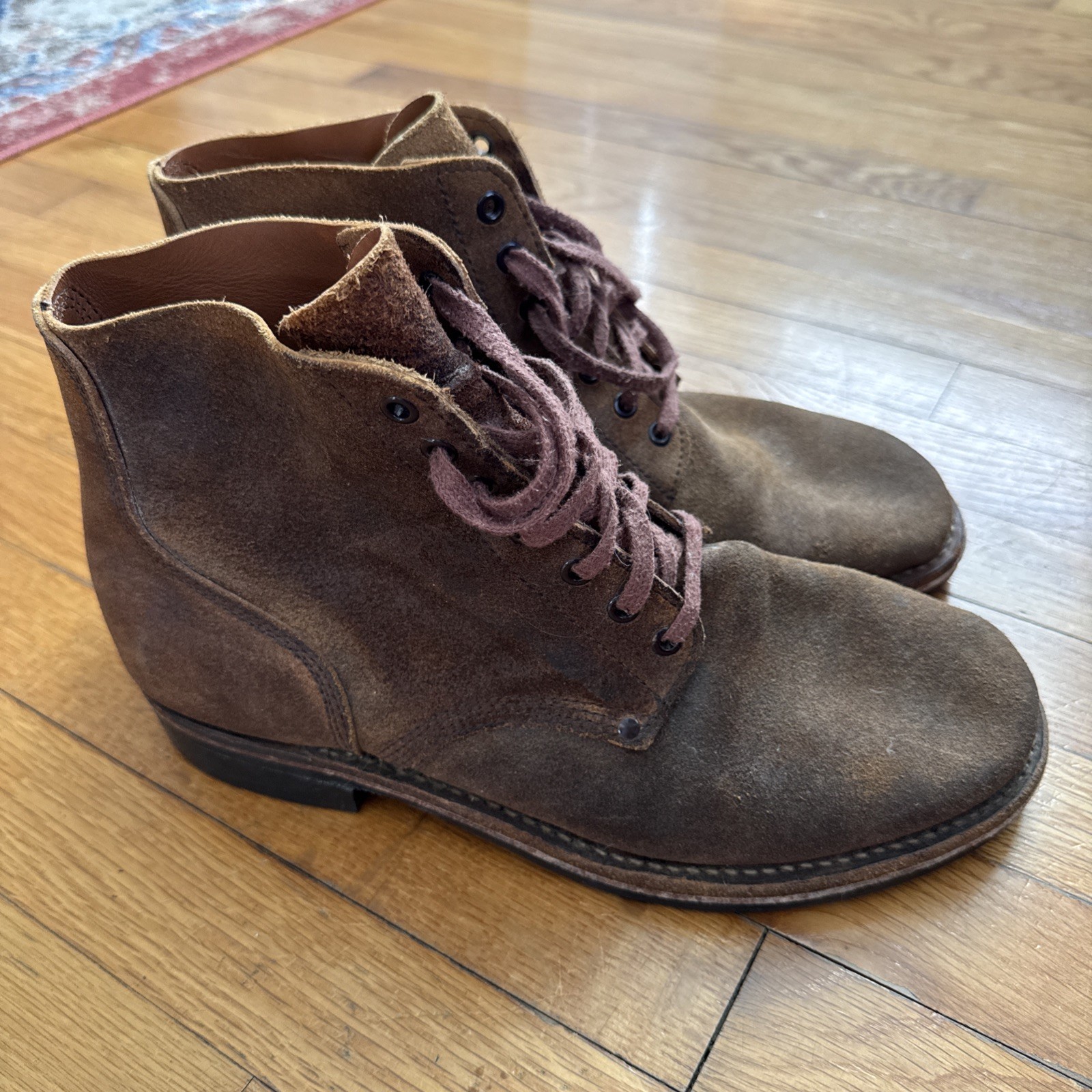 WWII US ARMY INFANTRY COMBAT FIELD "ROUGH OUT" SERVICE BOOTS-SIZE 12