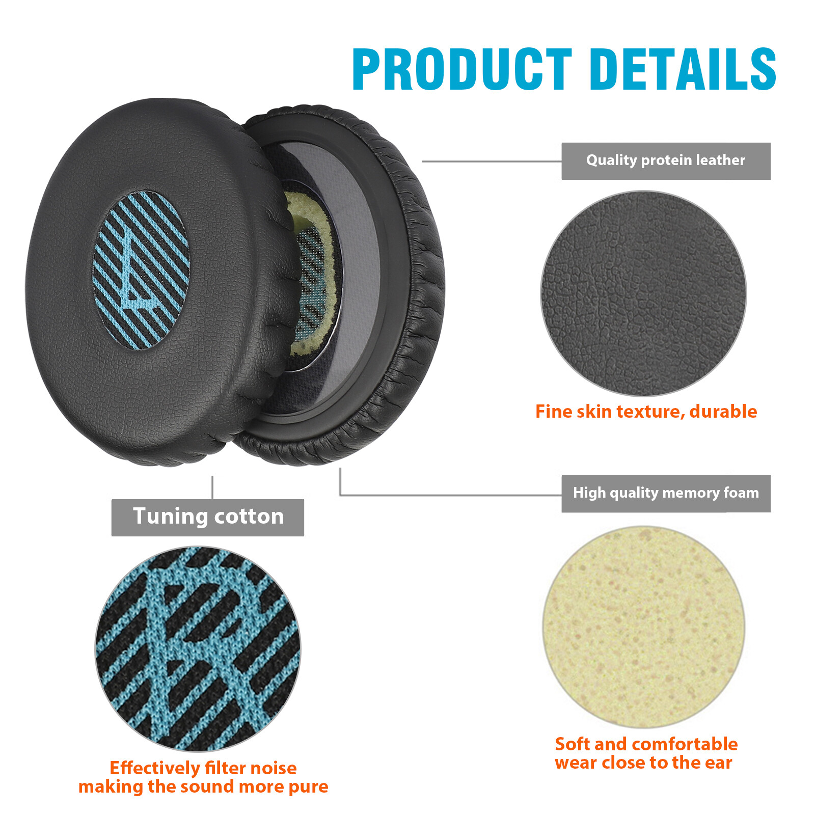 Ear Pads Foam for BOSE OE2 OE2i Sound link On-Ear Headphones Replacement Cushion