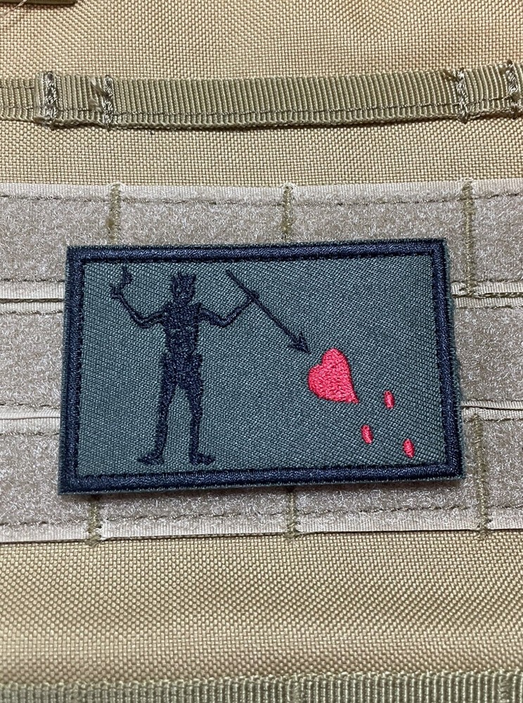 Blackbeard Pirate navy Seal DEVGRU Tactical morale Patch Hook Loop 3.2” Green