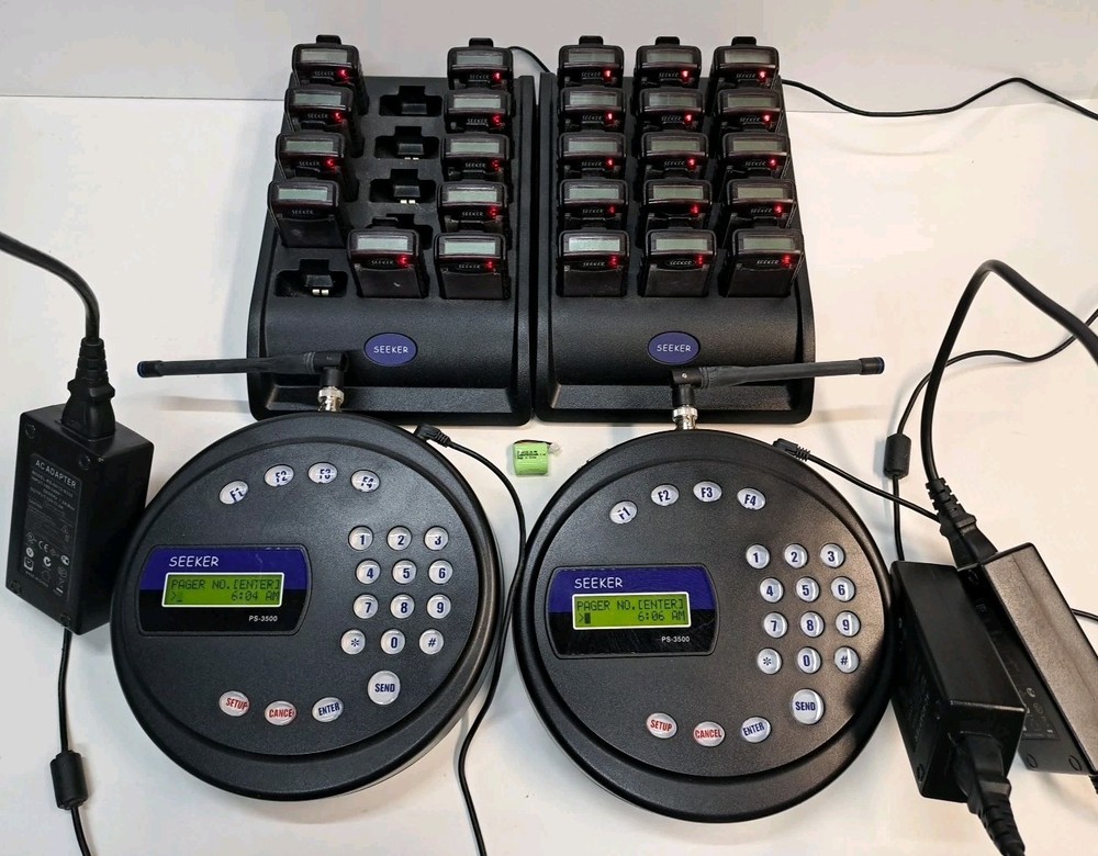 Seeker Paging System And Charging Station With Pagers PS-3500N
