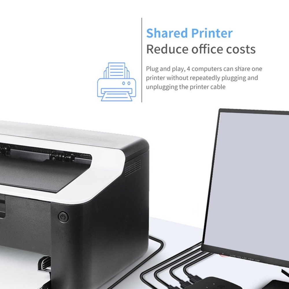 USB Shared Controller Adapter 4 Inputs 4 Outputs for Laptop Computer1784