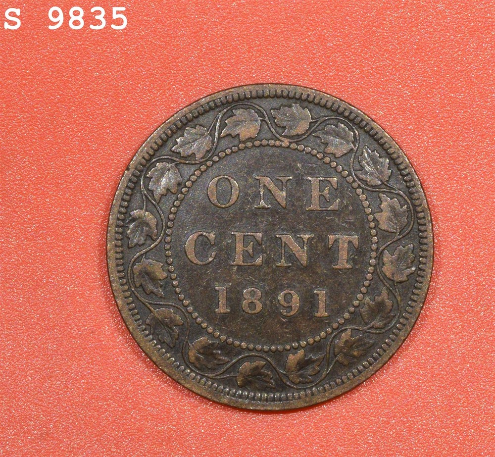 1891 LD LL Canada Large Cent "VF"