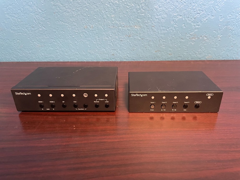 StarTech Multi-Input HDBase Over CAT5 Extender Switch and Scaler Bundle T & R