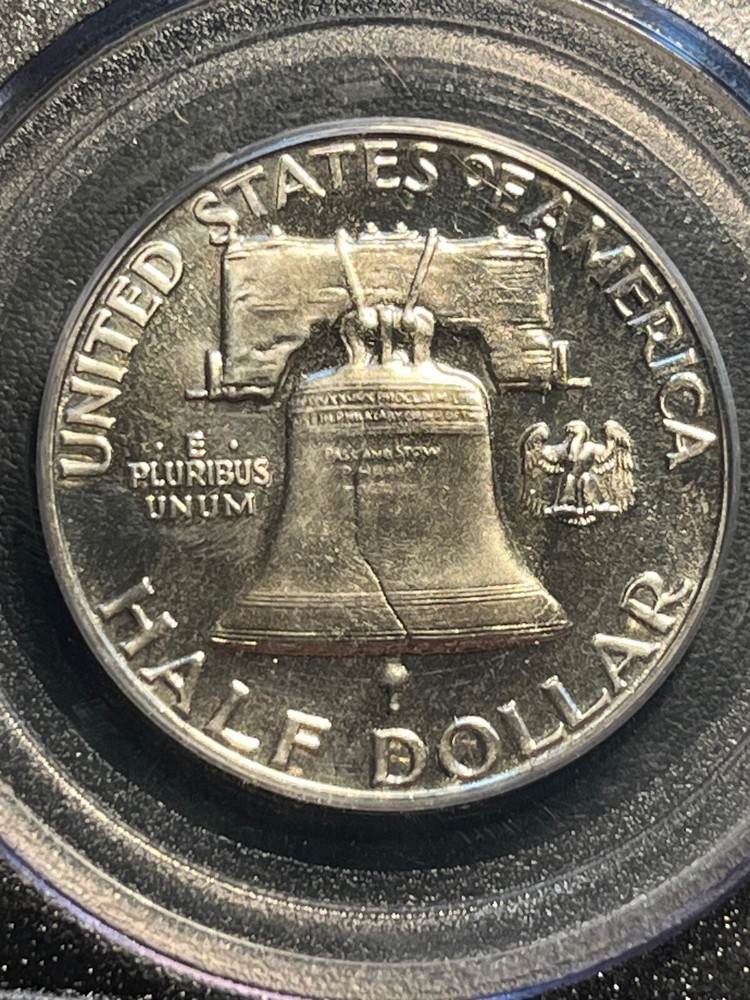 1955 Silver Proof Franklin Half Dollar PCGS PR65 - Stunning