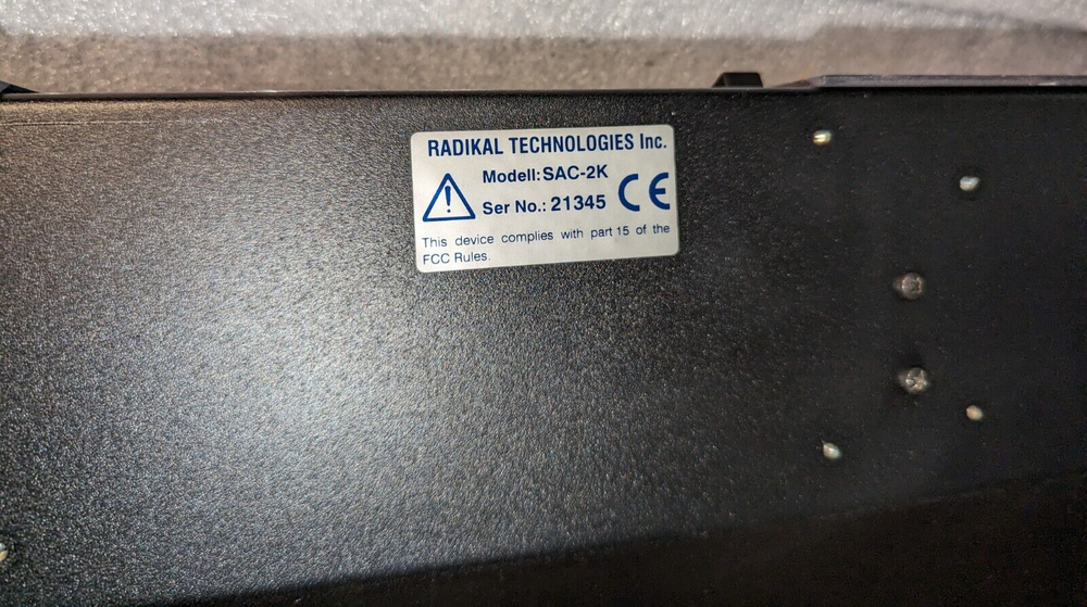 Radikal Technologies SAC-2K Software Assigned Controller, "Read Desc".