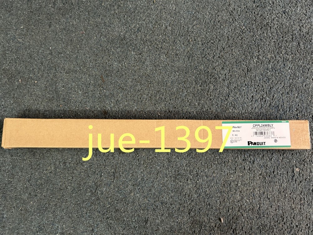New Panduit Mini Com CPPL24WBLY Modular Patch Panel w/ Faceplates Fits Cat 6, 5E