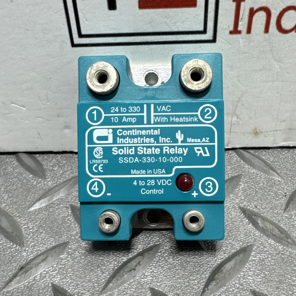 Continental Industries SSDA-330-10-000 Solid State Relay A-13
