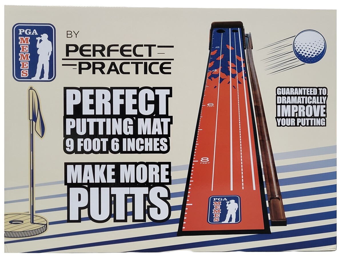 Perfect Practice PGA Memes Putting Mat 9feet X 6inch