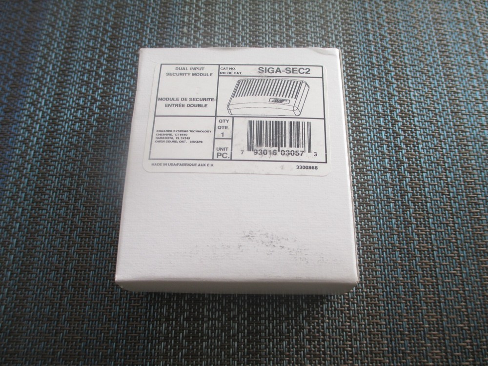 Edwards SIGA-SEC2 Dual Input Security Module NEW!