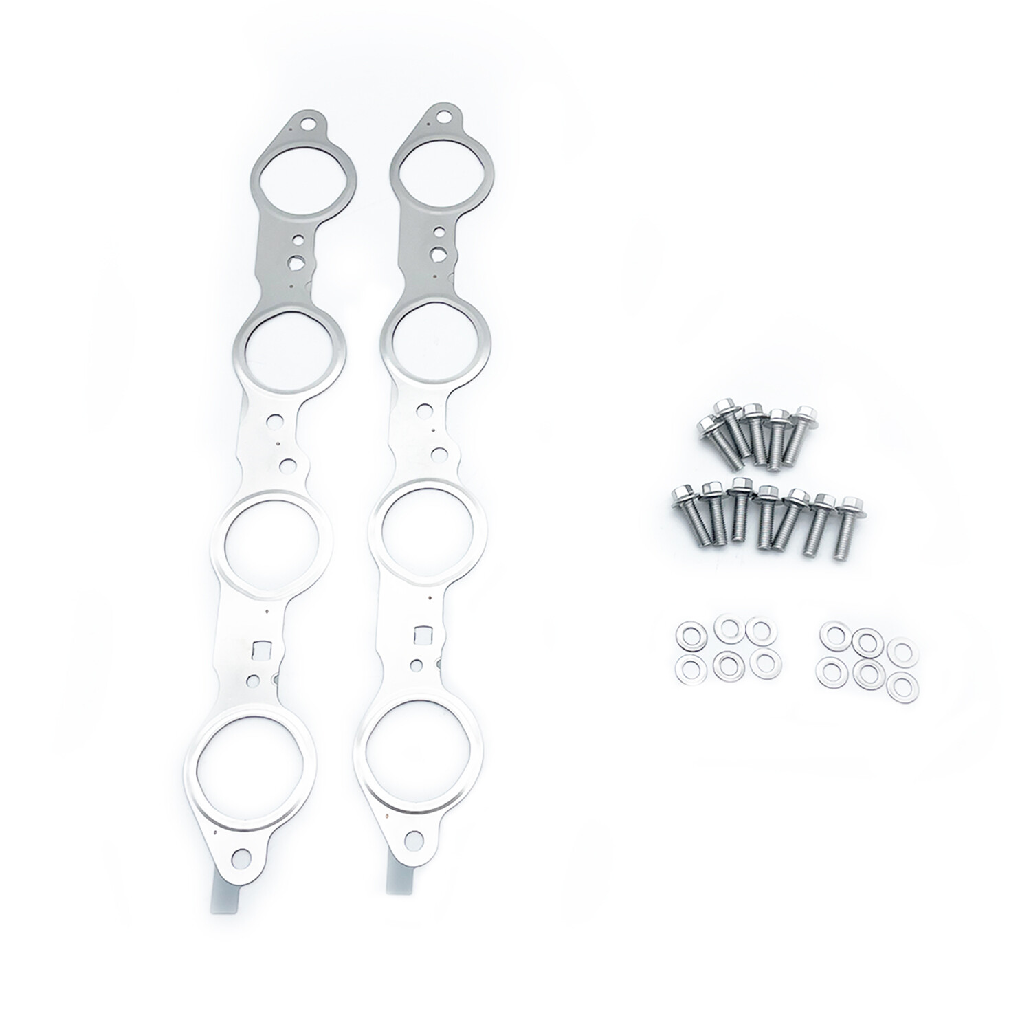 LS MLS Exhaust Manifold Header Gasket Pair W/Bolts For LS1 4.8 5.3 5.7 6.0 6.2L