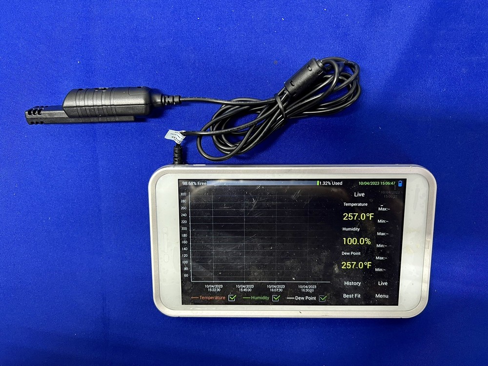 Working Digi-Sense 20250-40 Traceable 9012 Temperature/RH Touch Screen Recorder