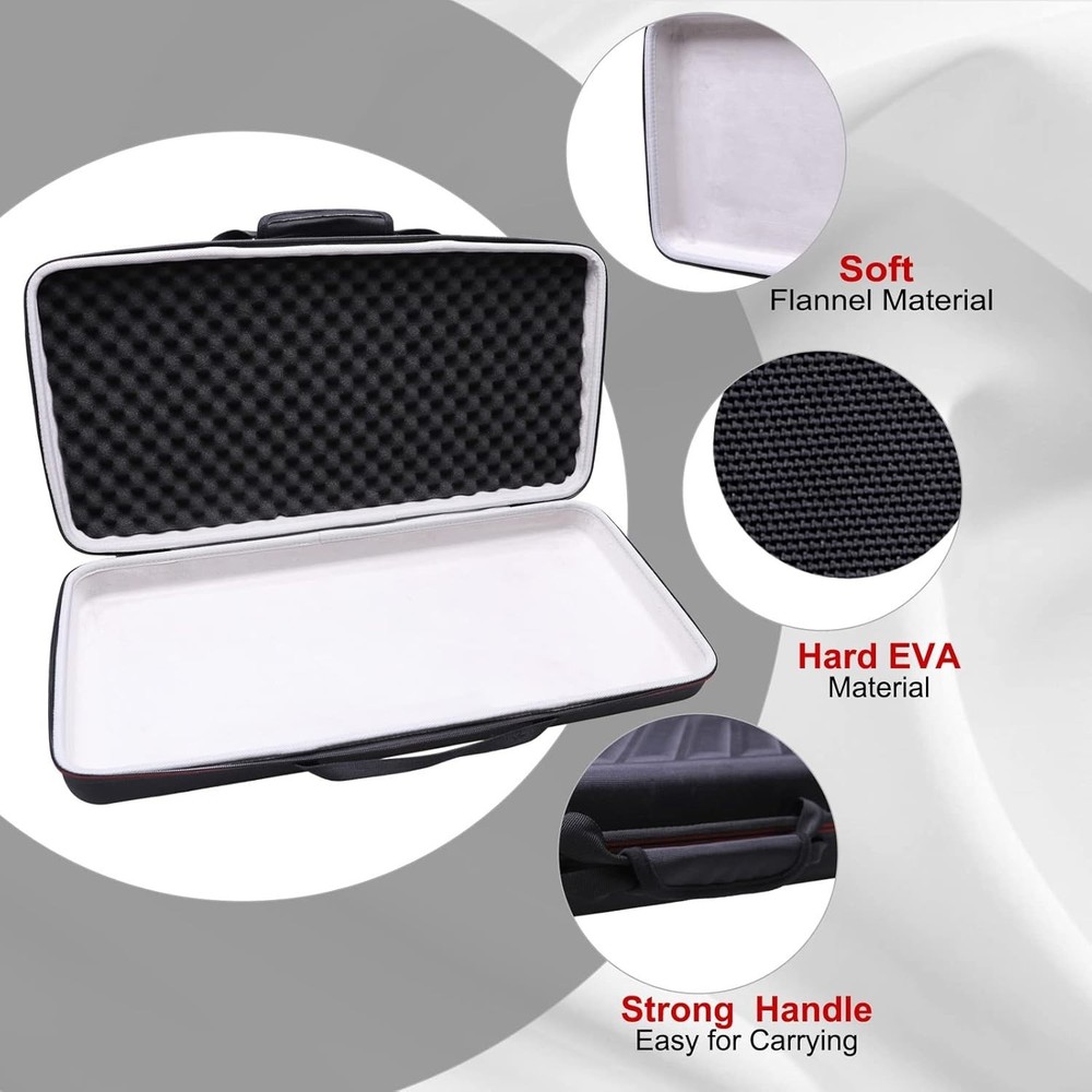 DJ Controller Case | Hard Shell Storage Bag 21x11x4"