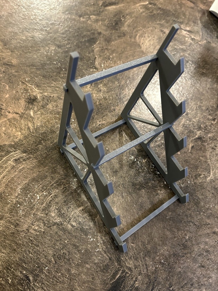 Knife Display Stand For 5 Knives Horizontal Stand