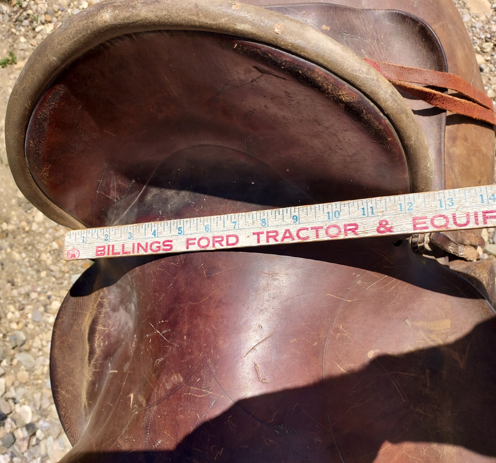 Antique Joseph Sullivan Fort Benton Montana - Saddle - Square Skirt - 13" seat