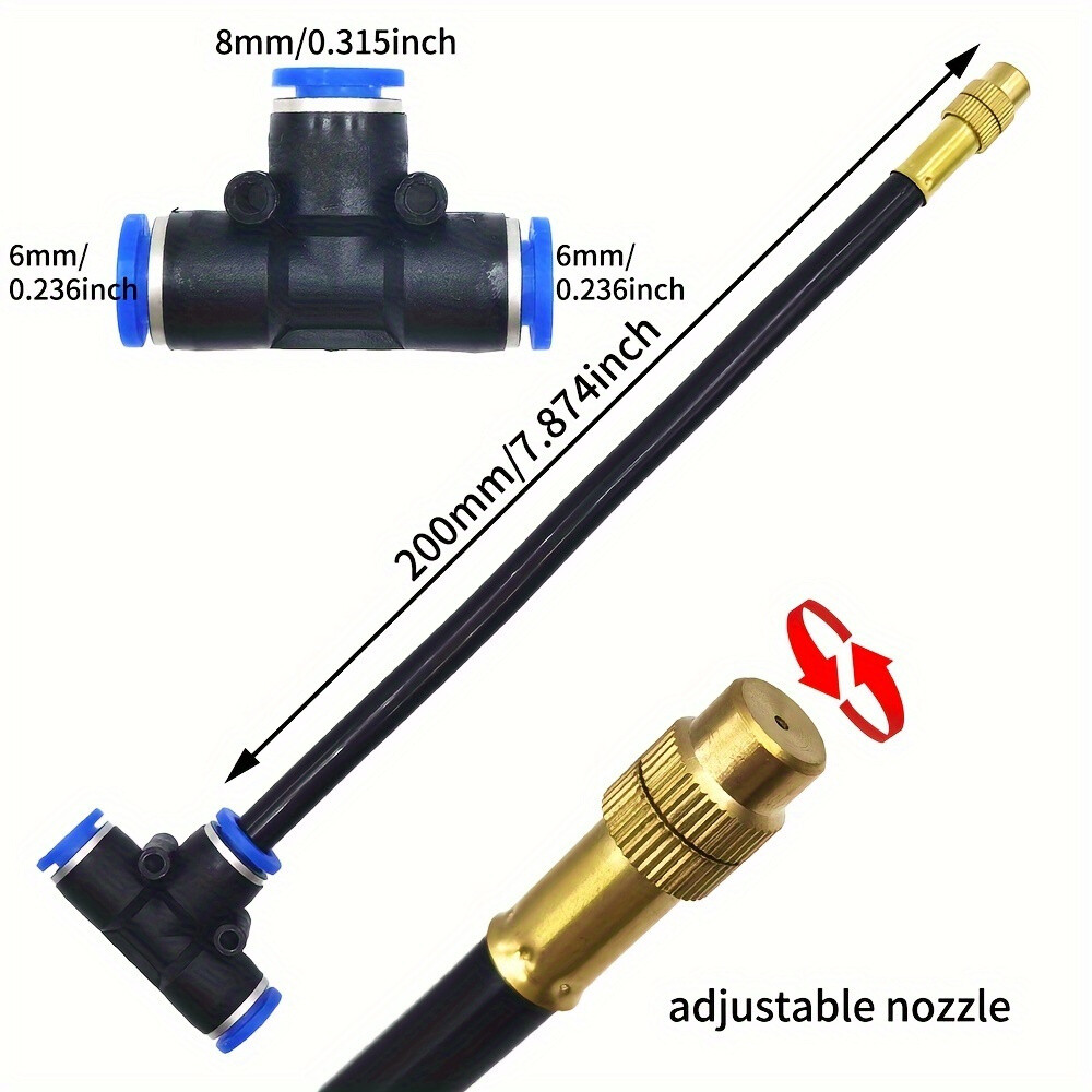 65ft Drip Irrigation Kit Garden Irrigation System Plant Watering Drip Adjustable