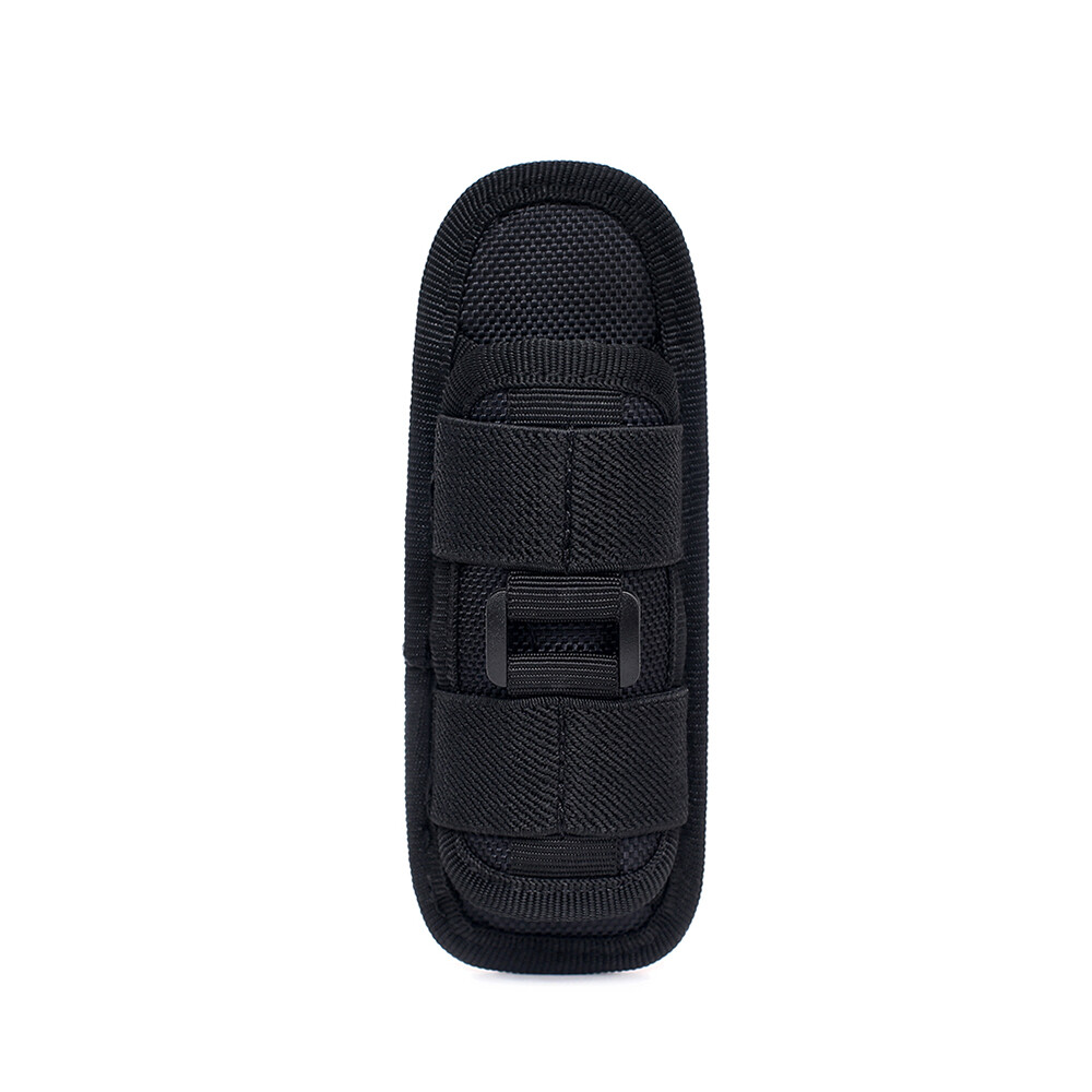 360° Rotatable Belt Flashlight Holder for Elastic Strap Tactical Molle Pack Bags