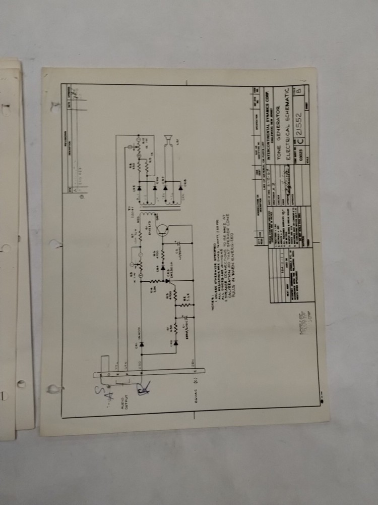 Intercontinental Dynamics 940-18410 Tone Generator Operation & Service Instruct.