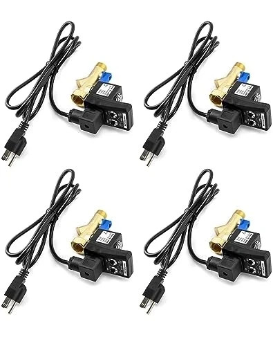 Electronic Drain Valve, 4 Pack AC 110V 1/2'' Integrated Automatic Timed Ta