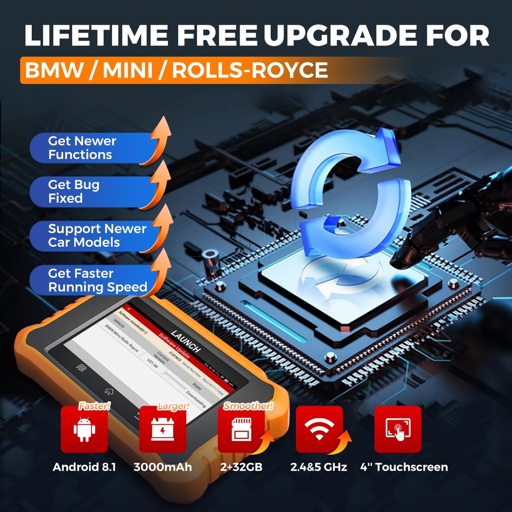 2026 LAUNCH X431 Elite 2.0 For BMW Car OBD2 Diganostic Scanner Code Reader Tool