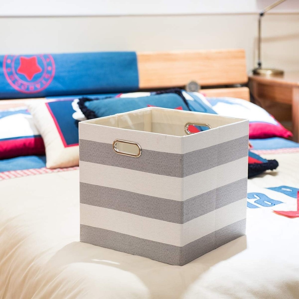 3X Thicker Storage Bins Storage Cubes 13×13 Fabric Storage Boxes Foldable
