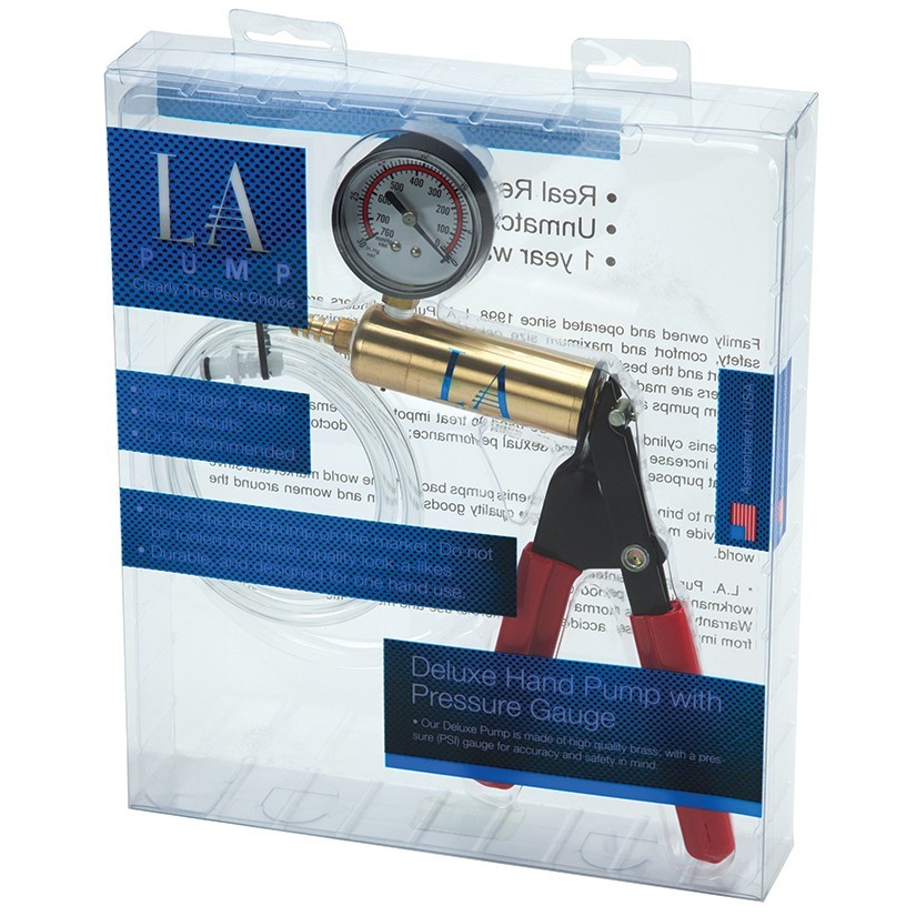 L.A. Pump Premium Deluxe Hand Pump-Retail Box - Discreet