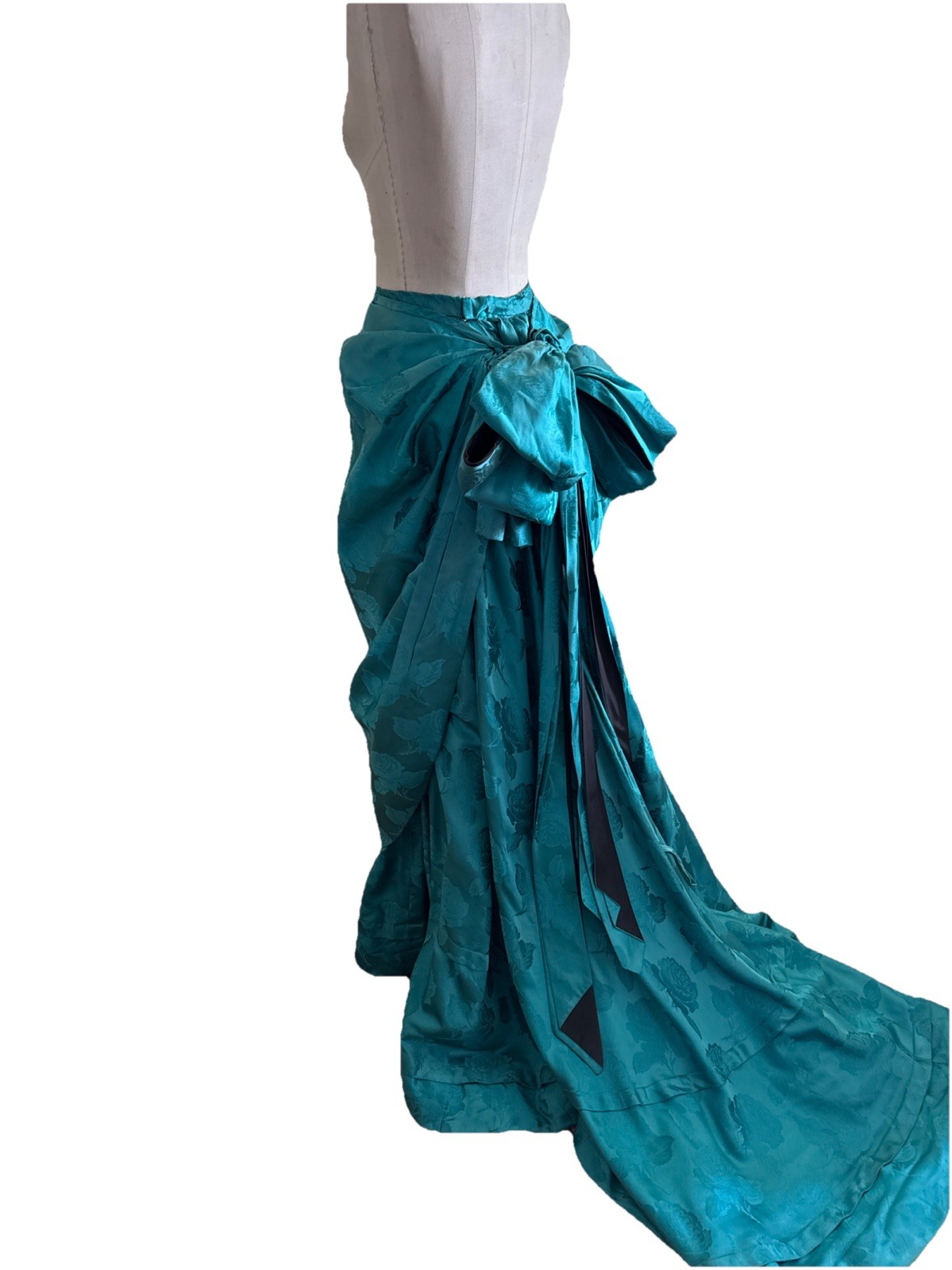 Vintage Hollywood Costume Polonaise Bustle Back Victorian Skirt