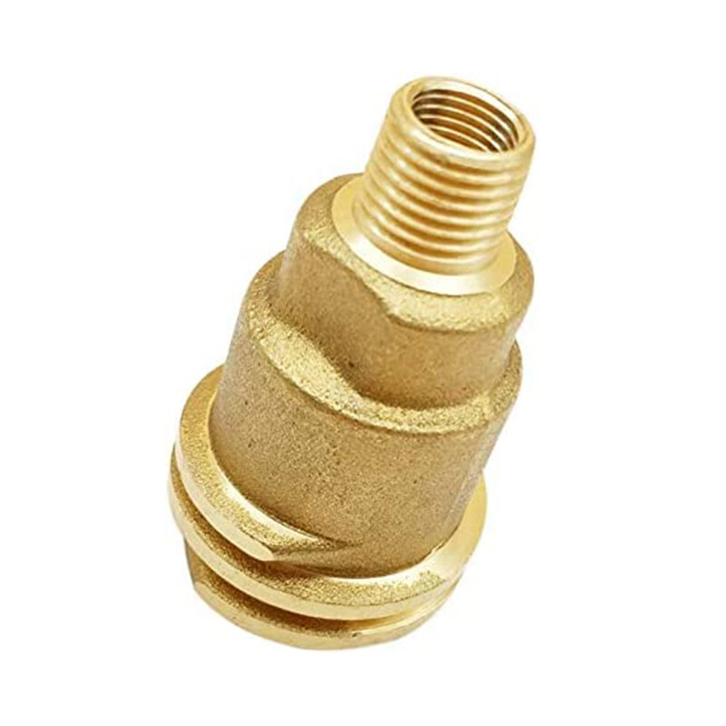 Solid Brass QCC1 Nut Propane Gas Fitting Adapter 1/4" Male Pipe Thread Connector