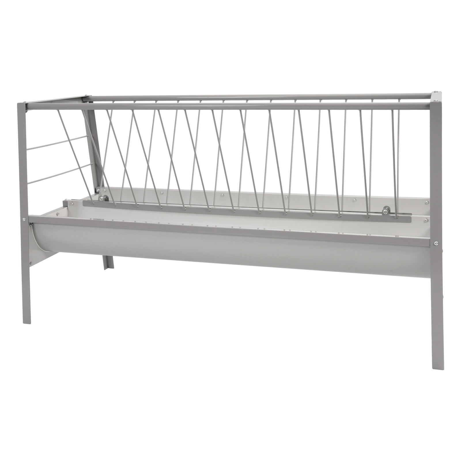 77 Gallon Pasture Hay Grain Feeder For Goats Outdoor Livestock Feeder 2 IN 1