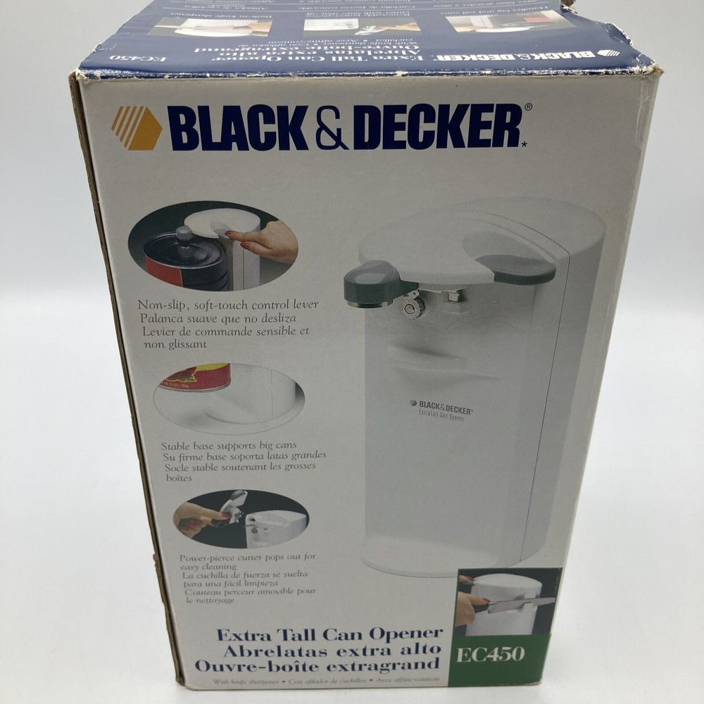 Black & Decker Can Opener Extra Tall Knife Sharpener EC450