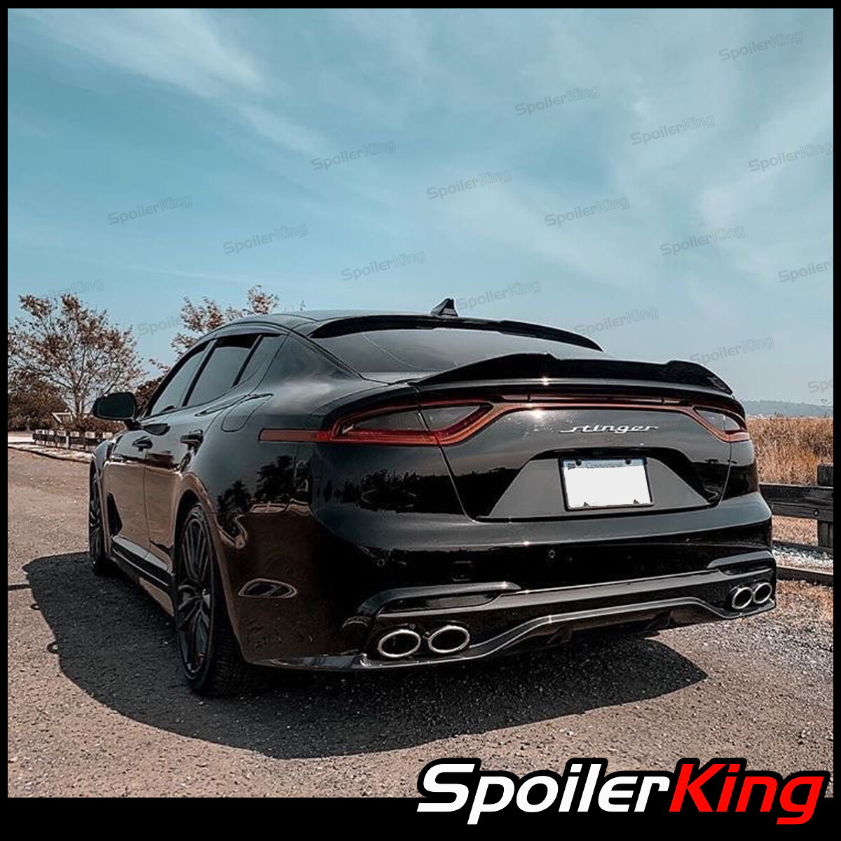 SpoilerKing 380VC Universal 30"- 55" Custom Rear Polyurethane Trunk Spoiler Wing
