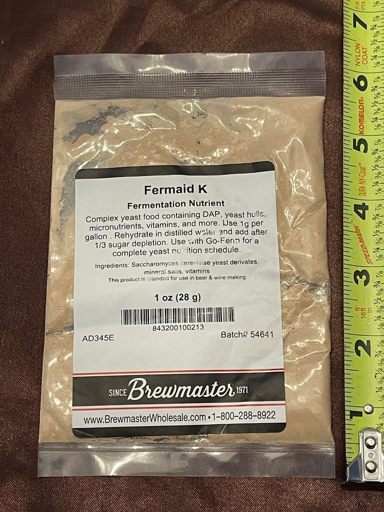 Fermaid K Fermentation Nutrient 1 ounce package Brewmaster