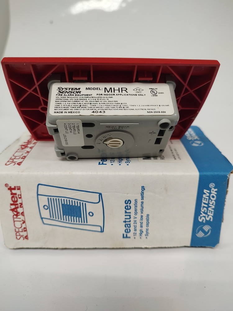 System Sensor Mini Horn - Red