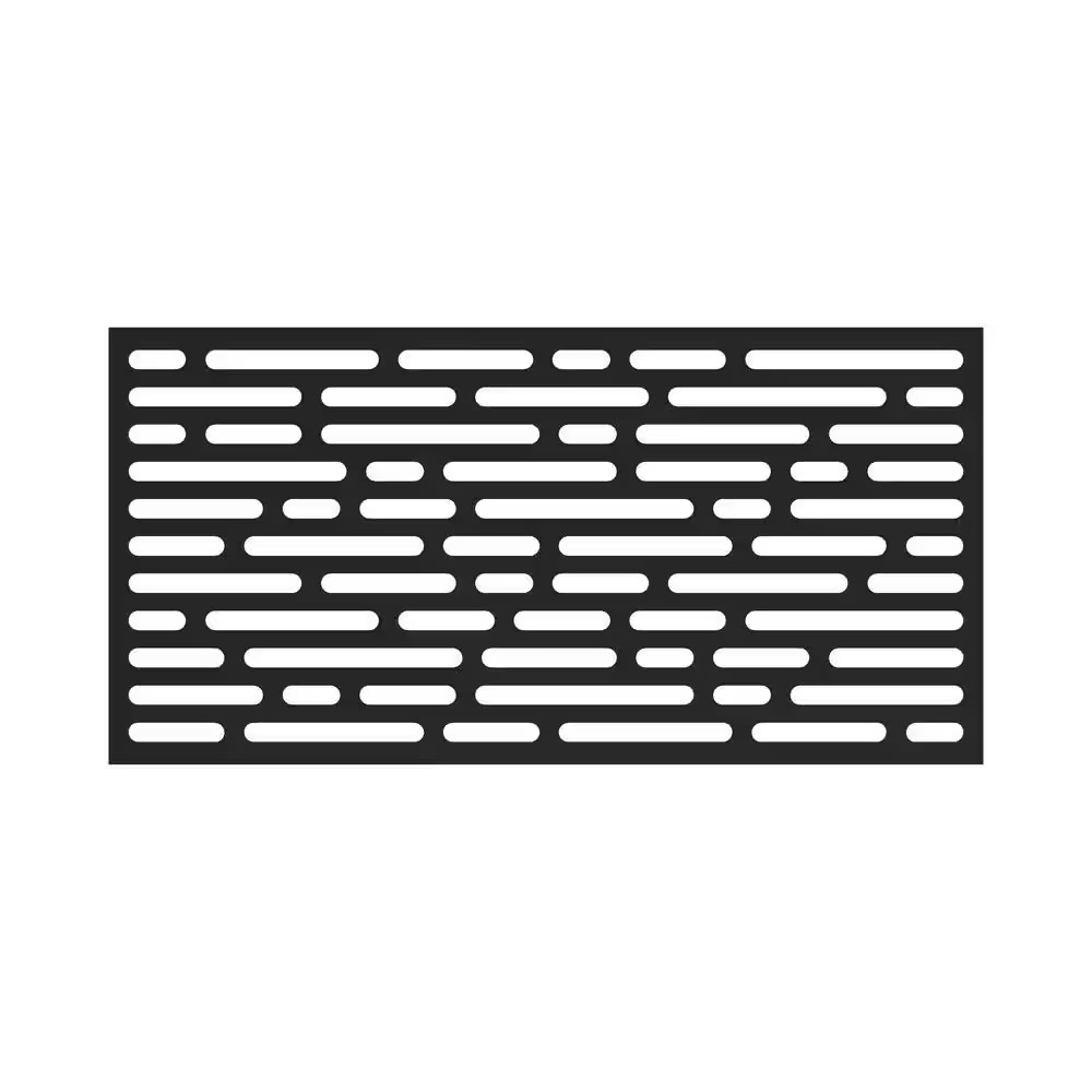 3 Ft. X 6 Ft. Optic Black Polypropylene Decorative Screen Panel