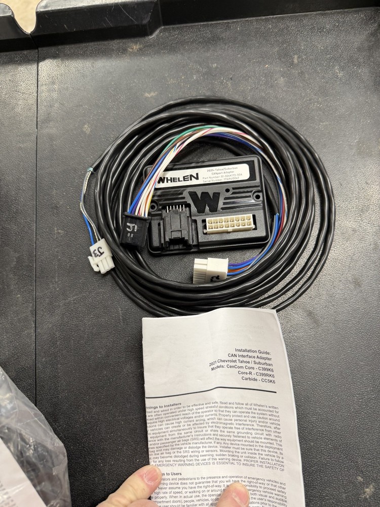 Whelen C399K6 21 plus tahoe cencom core CAN interface adapter