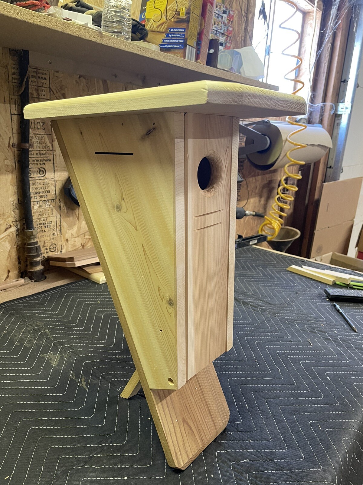 4-pack Peterson style Bluebird nest box (100% cedar).