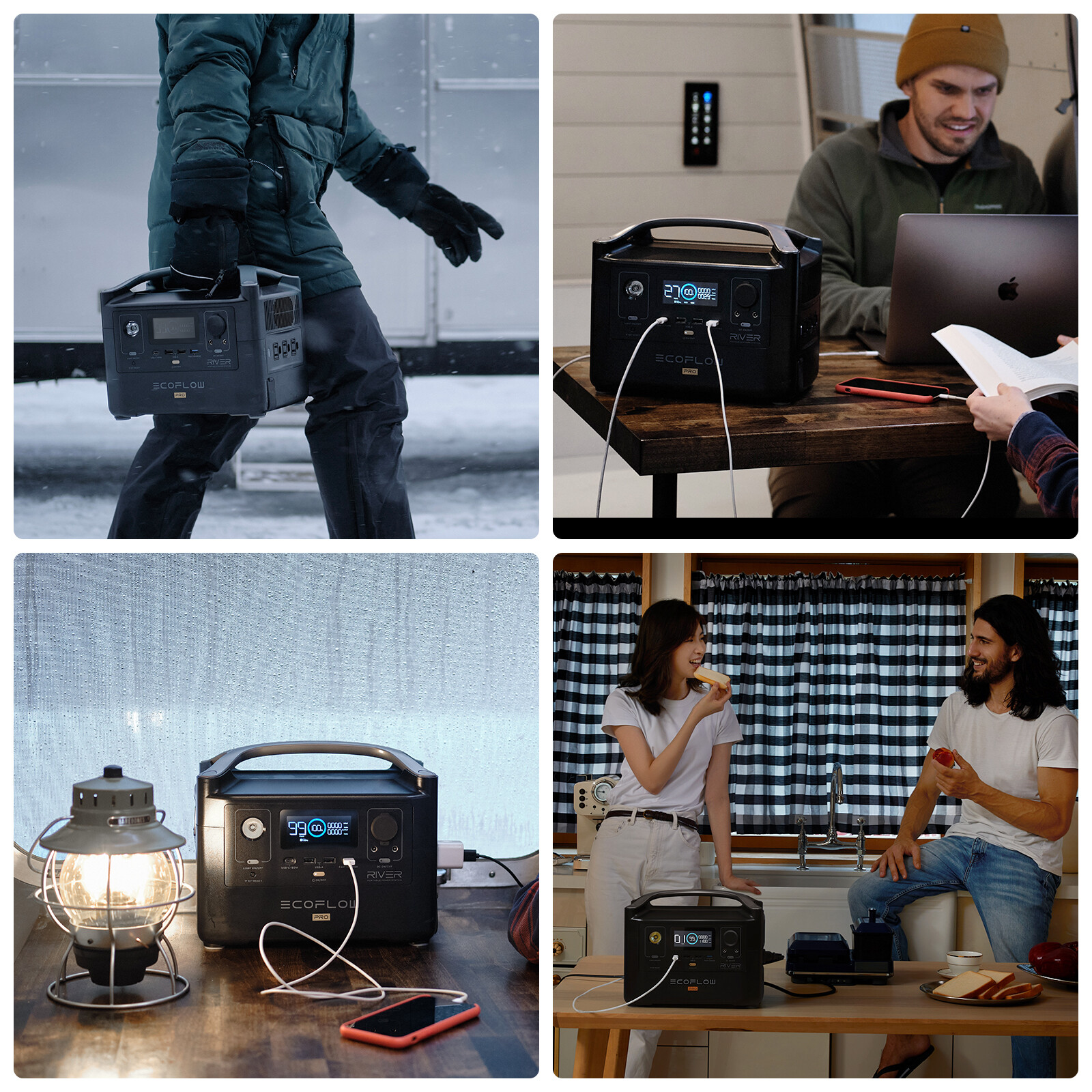 EcoFlow RIVER Pro Power Station 720Wh Generator for Outdoor, Camping, RV