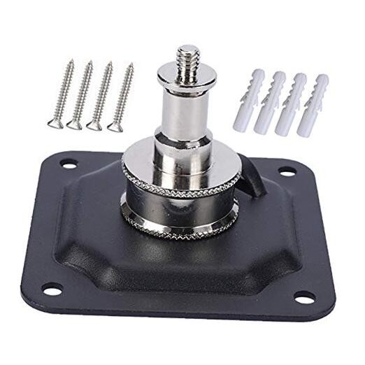 Light Wall and Ceiling Mount with 5/8" Stud and 1/4" Thread with Screws for