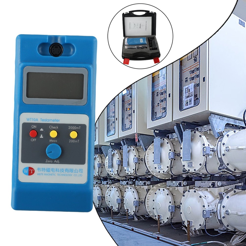 Handheld WT10A Magnetic Field Tester Gauss Meter with Ns Function Probe