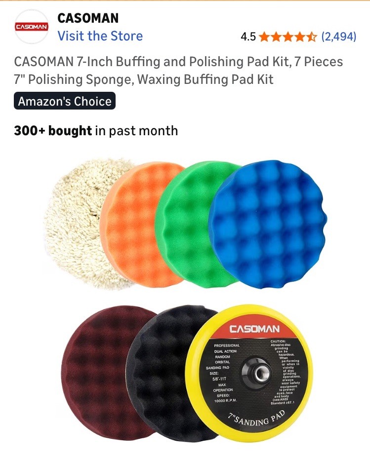 7” Polishing/Buffing  Kit (7 Pcs)