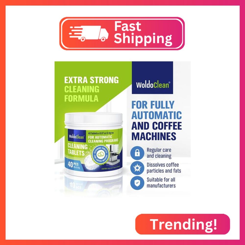 WoldoClean Espresso Machine Cleaning Tablets 40x 2g - Universal Backflush Tablet