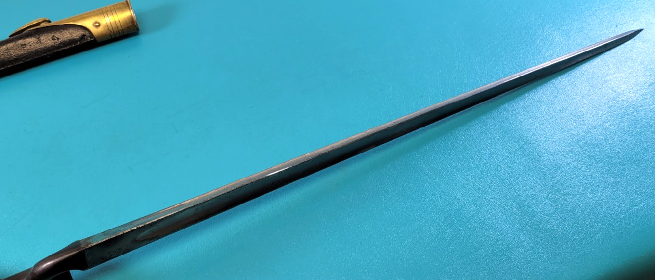 English Pattern 1895 Martini Enfield Socket Bayonet + Scabbard TR876