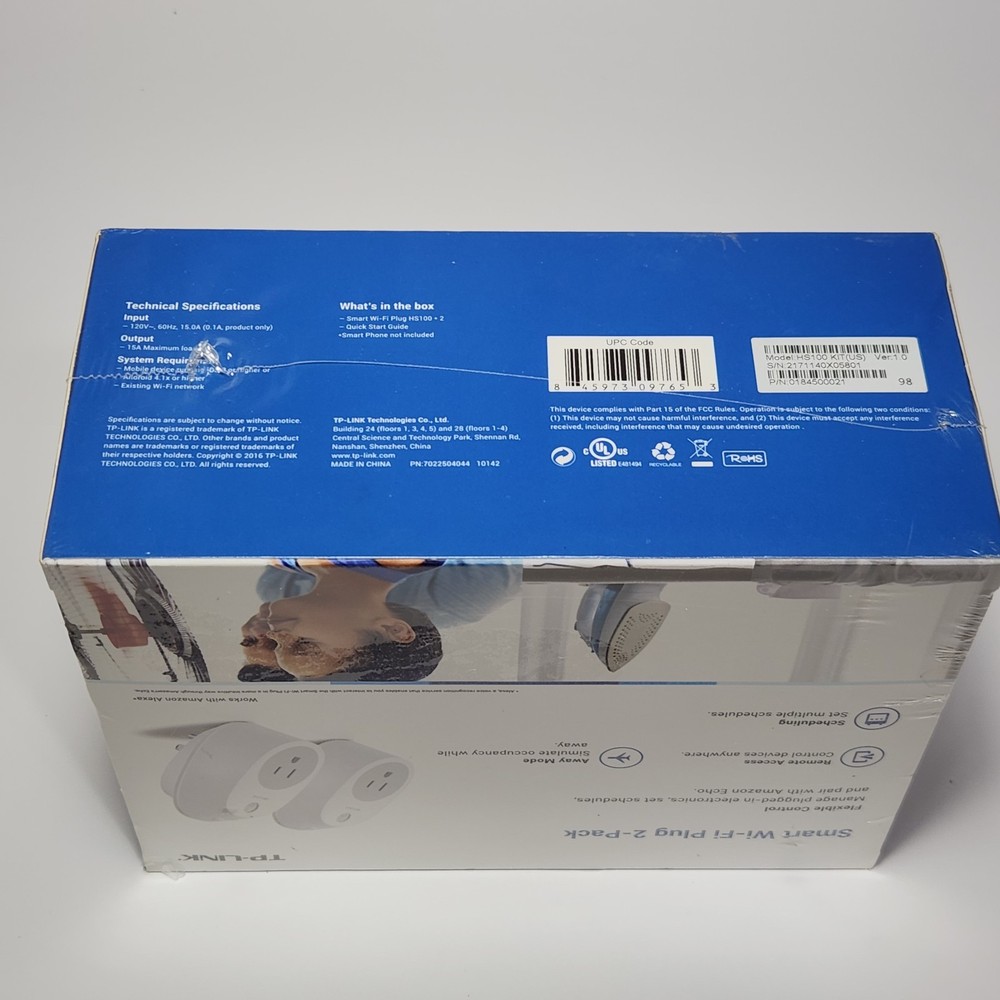 Tp-link Smart Wifi Plug 2 Pack~ Works with Alexa + Google Assistant