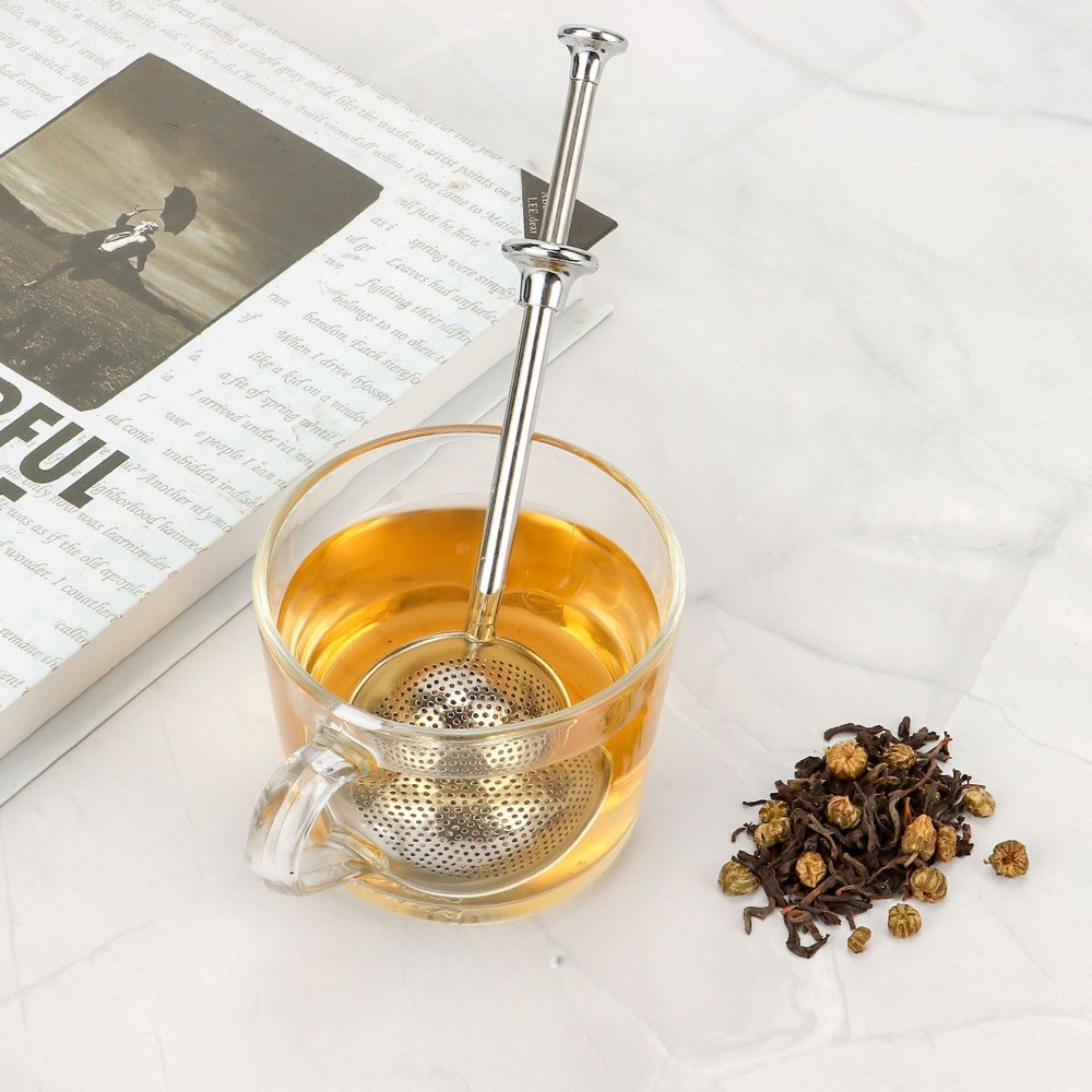 Ball Mesh Tea Infuser Loose Leaf Strainer Spice Filter Herb Steeper Diffuser