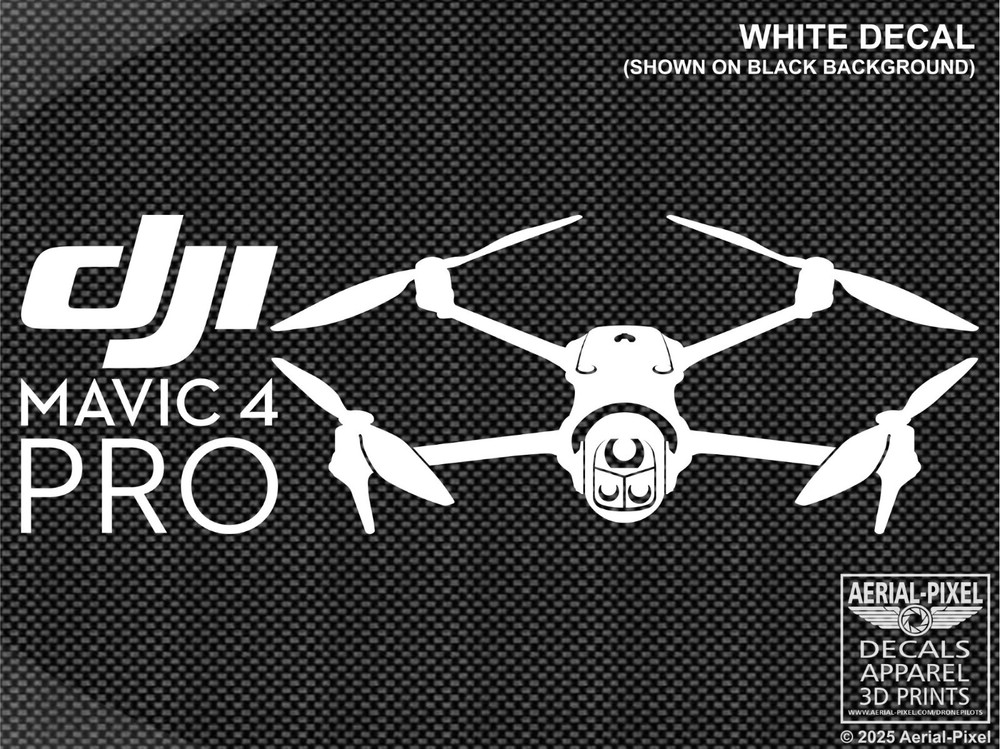 New DJI Mavic 4 Pro Window / Case Decal Drone Sticker