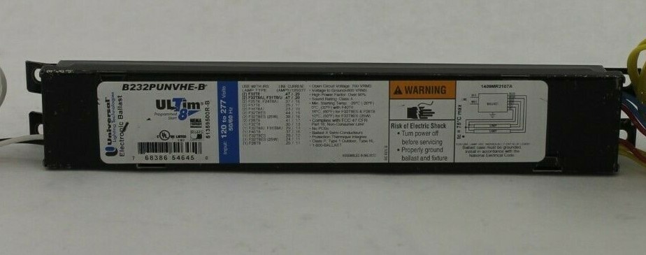 Universal Lighting Technologies Ultim8 B232PUNVHE-B Electronic Ballast