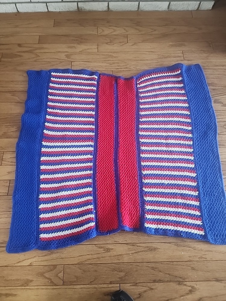 Saddle Blanket  Red, White And Blue