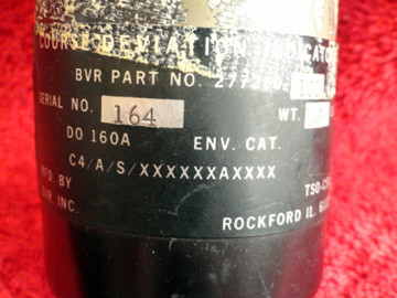 BVR COURSE DEVIATION INDICATOR WITH CONNECTOR P/N 27200-101